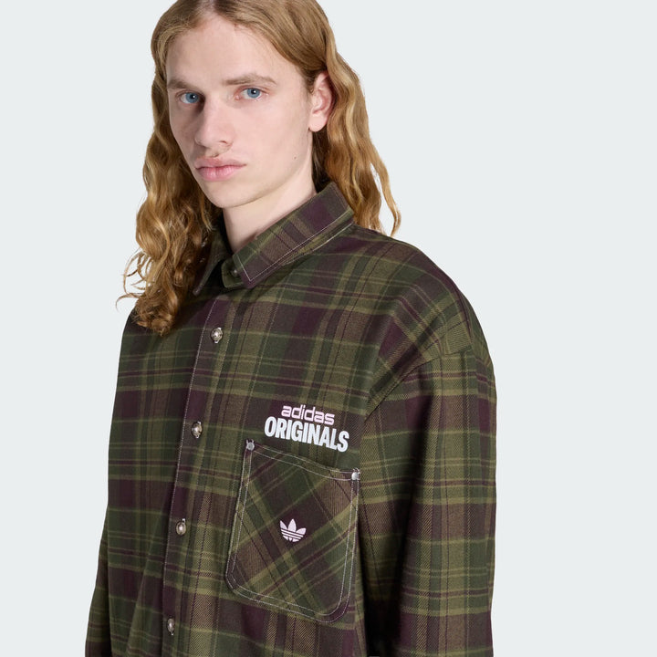 adidas ORIGINALS FLANNEL L/S WORK SHIRT
