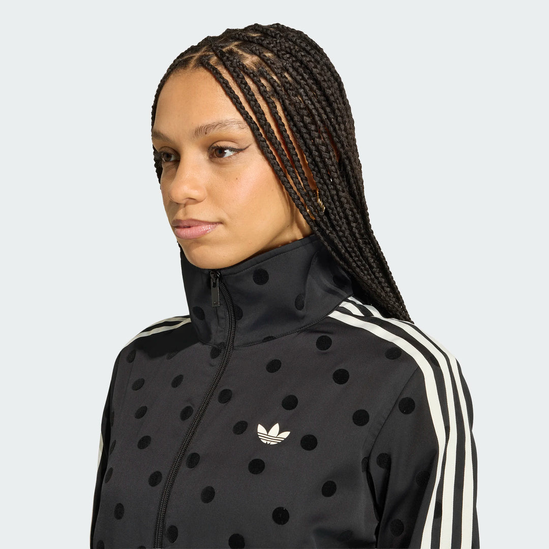 adidas SATIN POLKA DOT FIREBIRD TRACK TOP