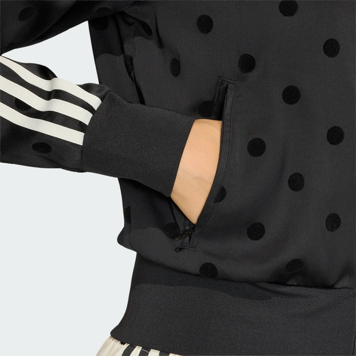 adidas SATIN POLKA DOT FIREBIRD TRACK TOP