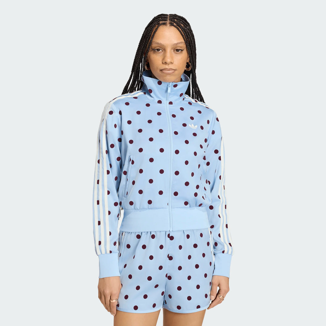 adidas SATIN POLKA DOT FIREBIRD TRACK TOP