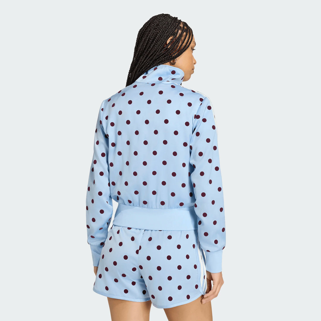 adidas SATIN POLKA DOT FIREBIRD TRACK TOP