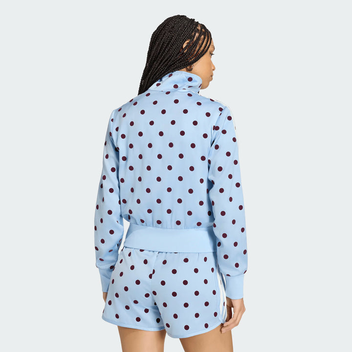 adidas SATIN POLKA DOT FIREBIRD TRACK TOP