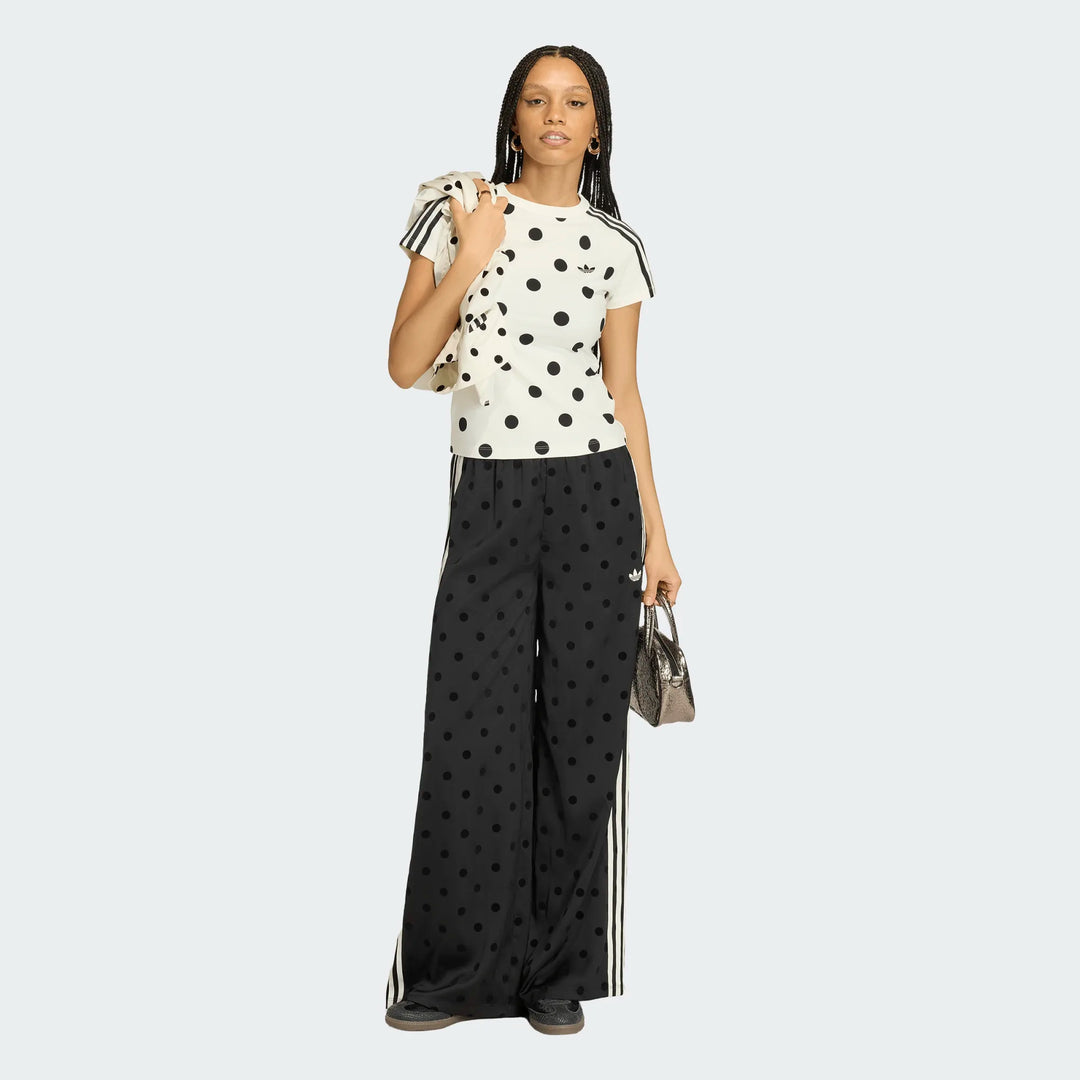 adidas SATIN POLKA DOTS WIDE LEG PANT – Active Athlete 88 adidas SATIN POLKA DOTS WIDE LEG PANT – Active Athlete 88