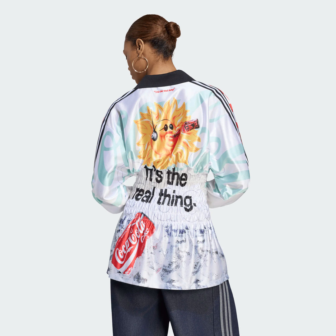 ADIDAS COCA-COLA MASH UP SMOCKED JERSEY