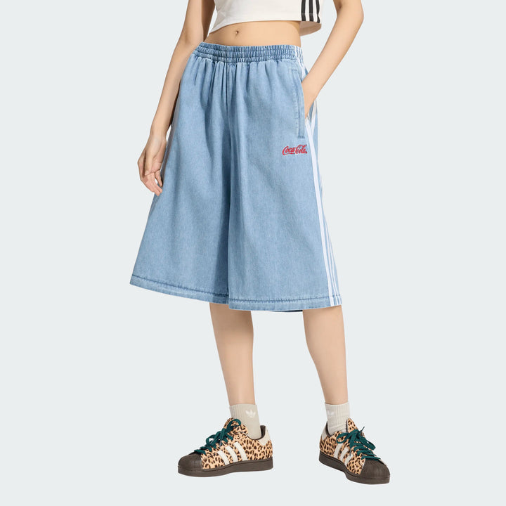 ADIDAS COCA-COLA ADILENIUM FIREBIRD DENIM TRACK PANTS