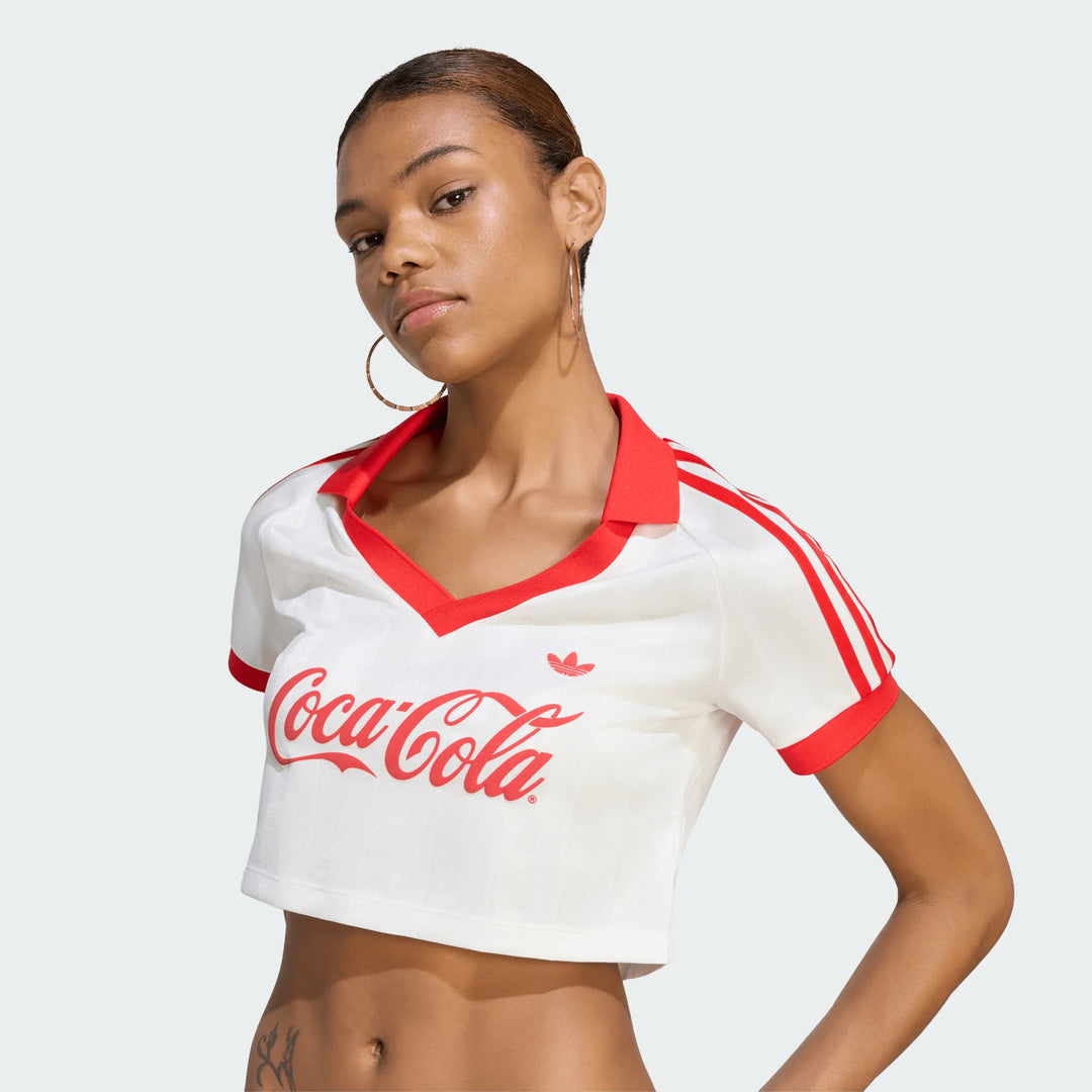 ADIDAS COCA-COLA CROPPED JERSEY