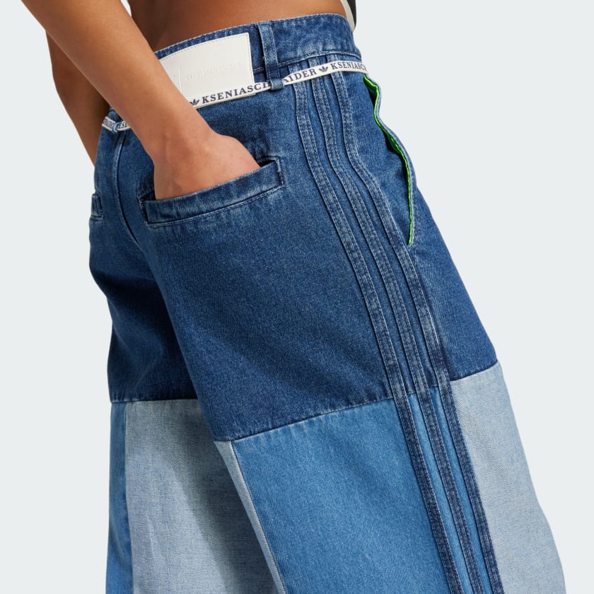 激安超安値 Adidas KSENIASCHNAIDER PATCHWORK STRAIGHT LEG JEANS – Active パンツ