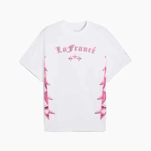 LAFRANCE PINK HEEM S/S TEE