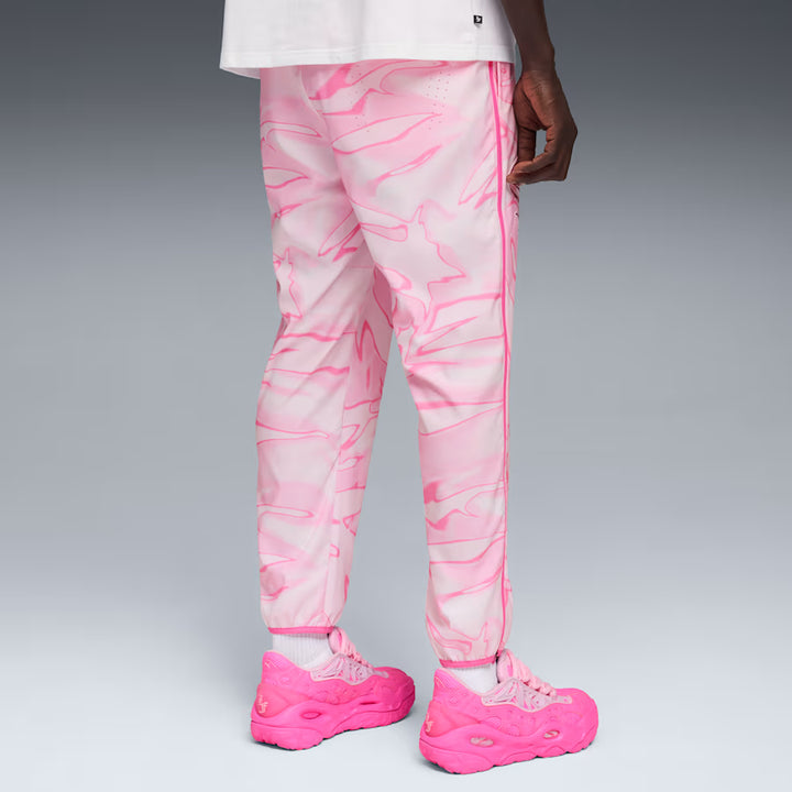 LAFRANCE PINK HEEM ALL OVER PRINT TRACK PANT