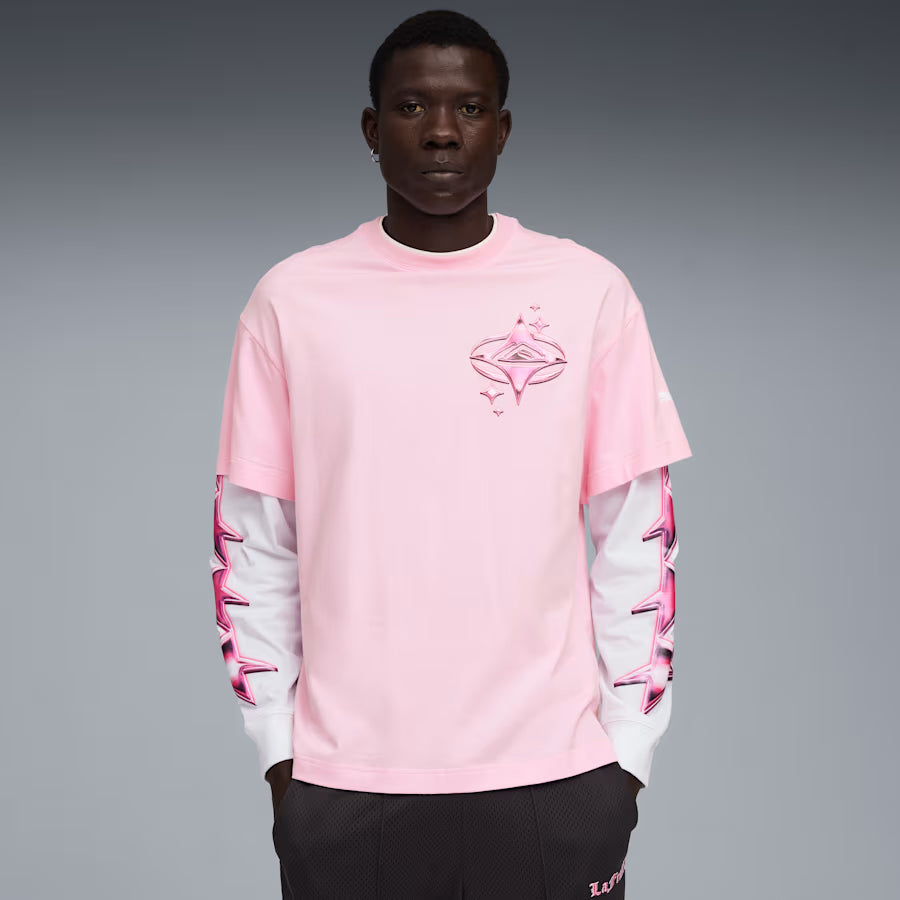 LAFRANCE PINK HEEM L/S TEE
