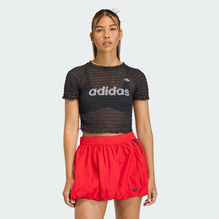 adidas SMOCKED CALI TEE