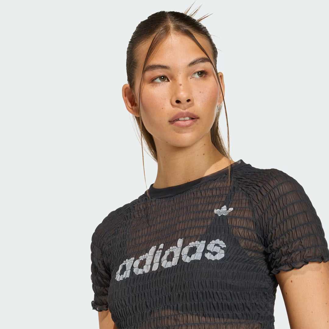 adidas SMOCKED CALI TEE