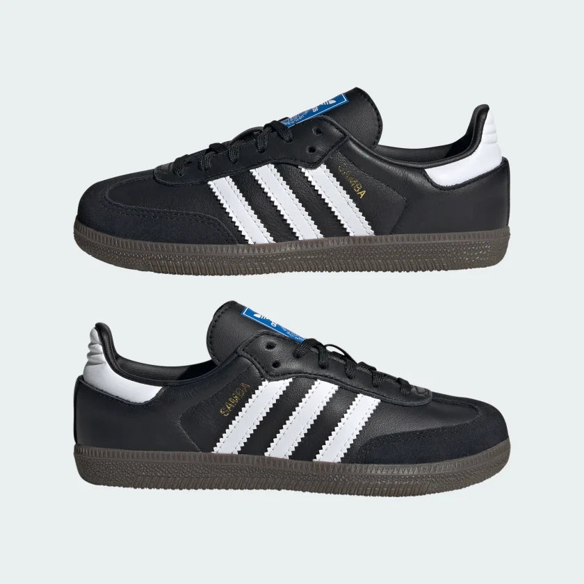 Adidas Samba OG Kid's Shoes- Black Active Athlete 88 Adidas Samba OG Kid's Shoes- Black Active Athlete 88