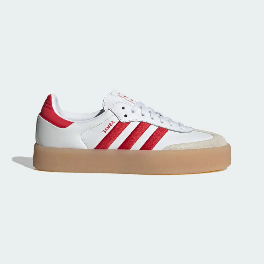 Adidas Sambae Women's Shoes- Cloud White / Better Scarlet / Cloud Whit Active Athlete 88 Adidas Sambae Women's Shoes- Cloud White / Better Scarlet / Cloud Whit Active Athlete 88
