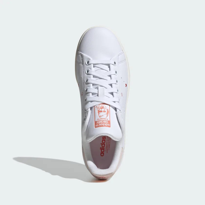 Adidas Stan Smith Women's Shoes -Cloud White / Putty Mauve / Bright Red