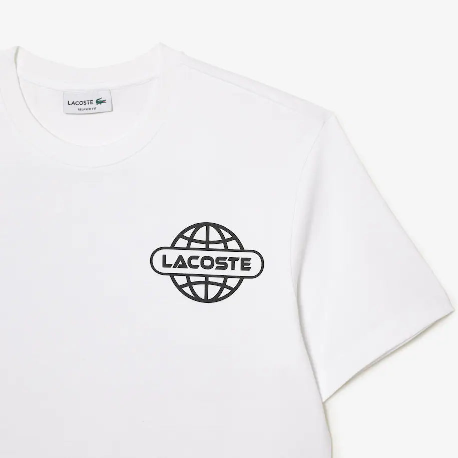 Printed Heavy Cotton Jersey T-shirt (White)