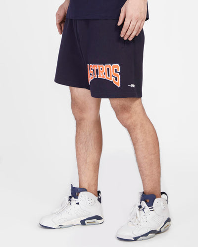 HOUSTON ASTROS CREST EMBLEM FLC SHORT (MIDNIGHT NAVY)