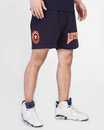 HOUSTON ASTROS CREST EMBLEM FLC SHORT (MIDNIGHT NAVY)
