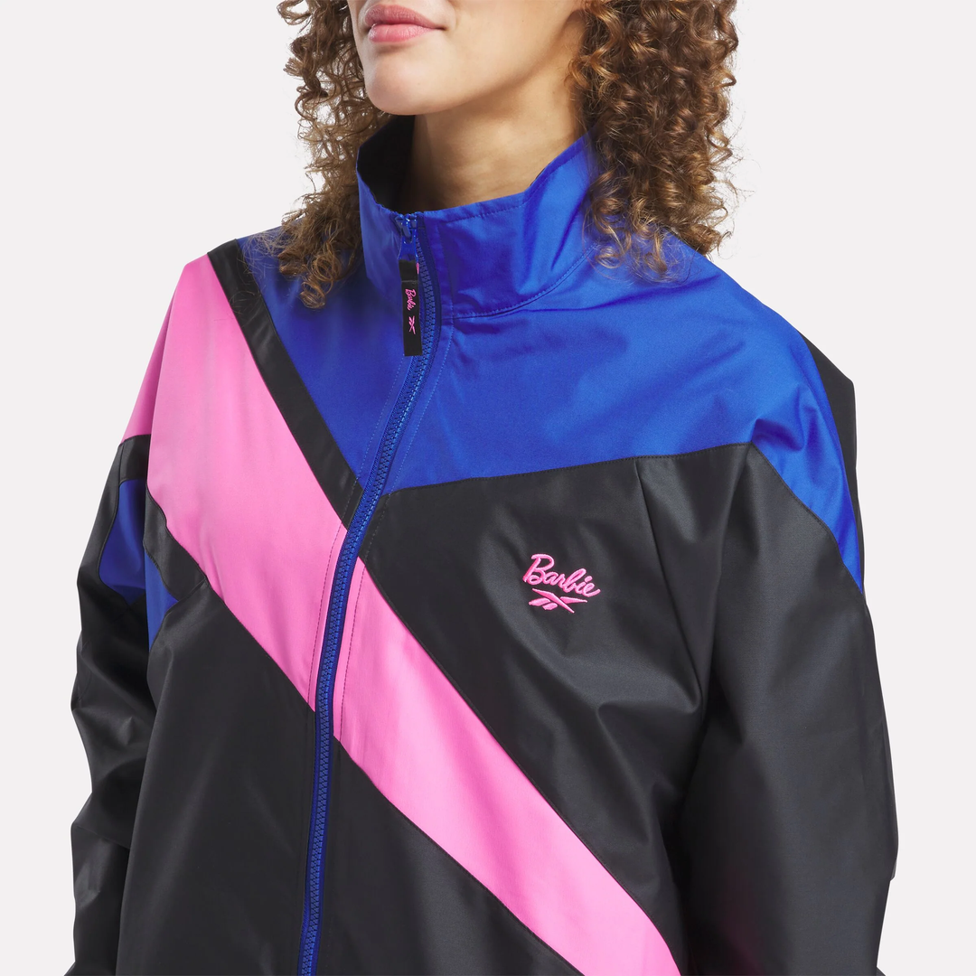 REEBOK X BARBIE TRACK JACKET (Black) – Active Athlete 88 REEBOK X BARBIE TRACK JACKET (Black) – Active Athlete 88
