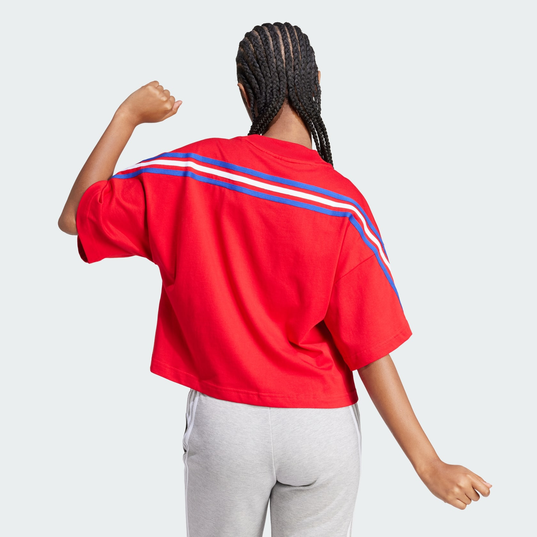 adidas Future Icons 3-Stripes Tee - Better Scarlet Women's Lifestyle