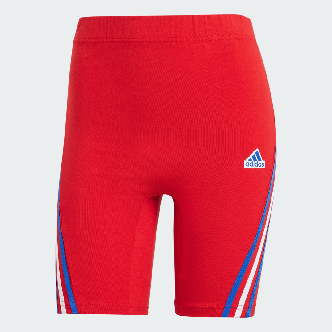 adidas Future Icons 3-Stripes Women's Biker Shorts - Better Scarlet