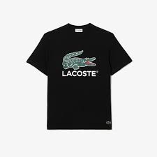 Men's Cotton Jersey Signature Print T-Shirt (Black)