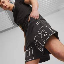 PUMA TEAM Men's Relaxed Shorts (Black)