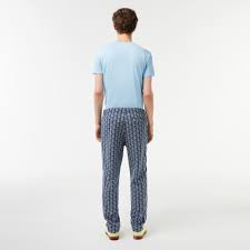 Men's Paris Monogram Sweatpants (Navy Blue / White)