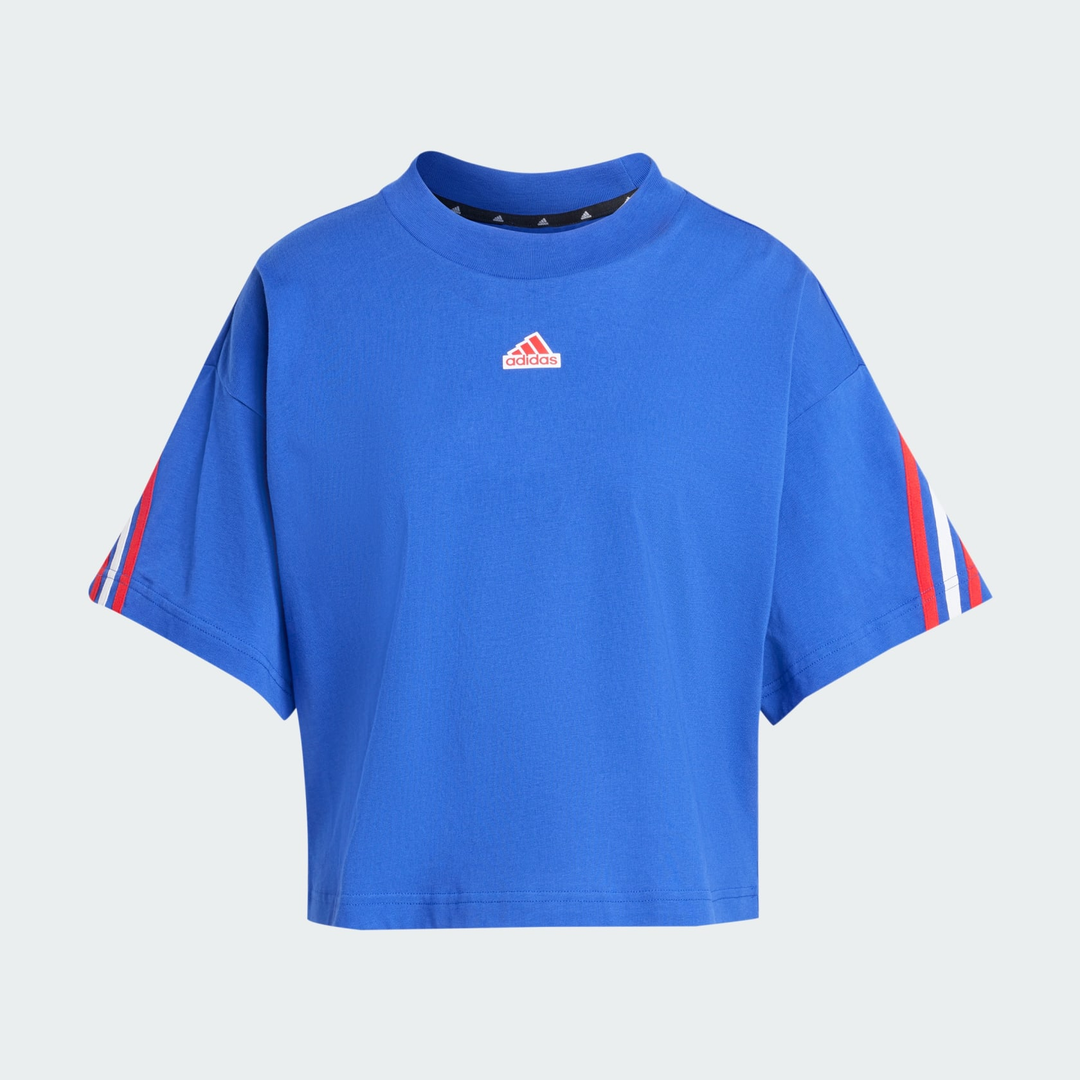 adidas Future Icons 3-Stripes Tee - Blue Women's Lifestyle