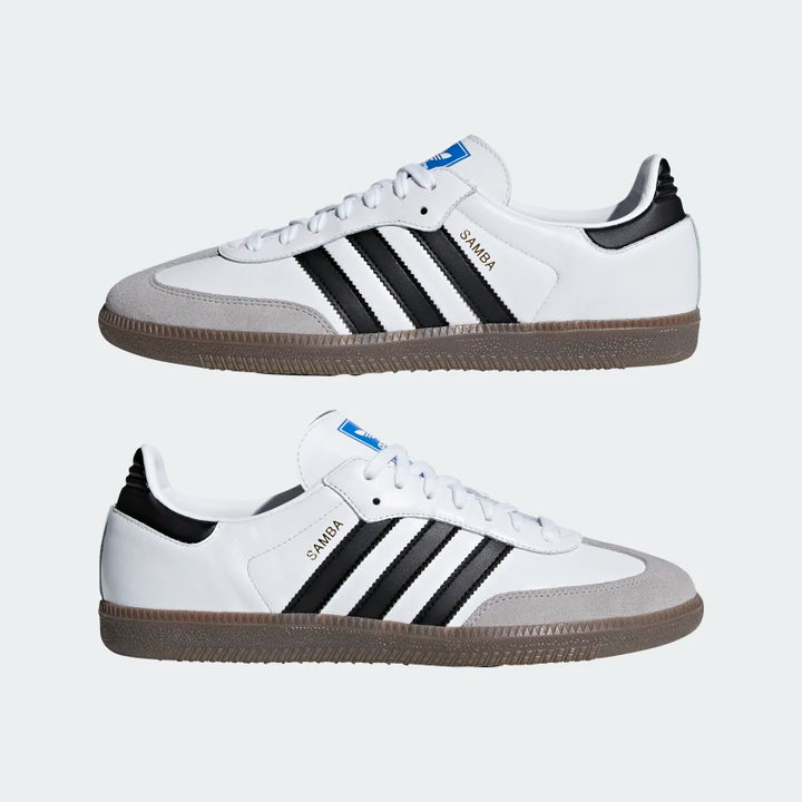 Adidas Samba OG Shoes-Cloud White / Core Black/ Clear Granite