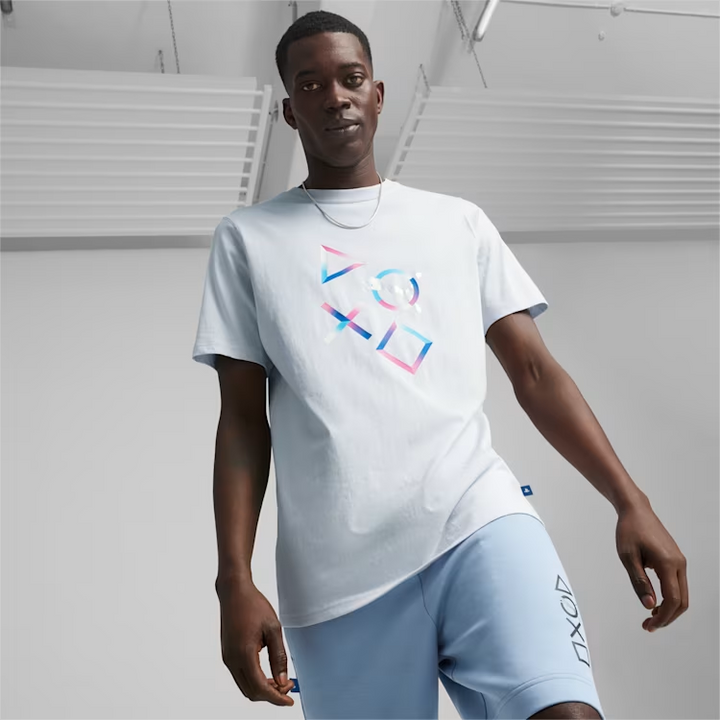 PUMA X PLAYSTATION® Men's Tee I (Silver Mist)