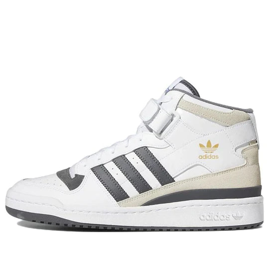 Men's adidas Originals Forum Mid Shoes (White / Grey Five)