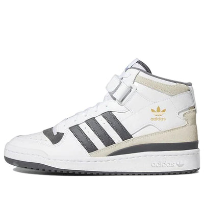 Men's adidas Originals Forum Mid Shoes (White / Grey Five)