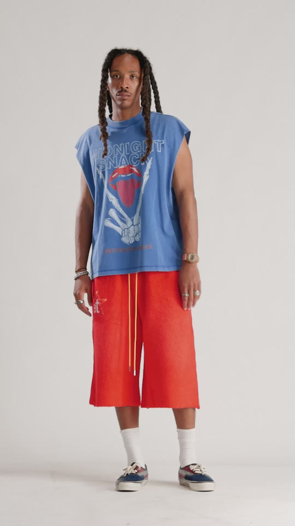 INSIDE OUT FLEECE SWEATSHORTS
