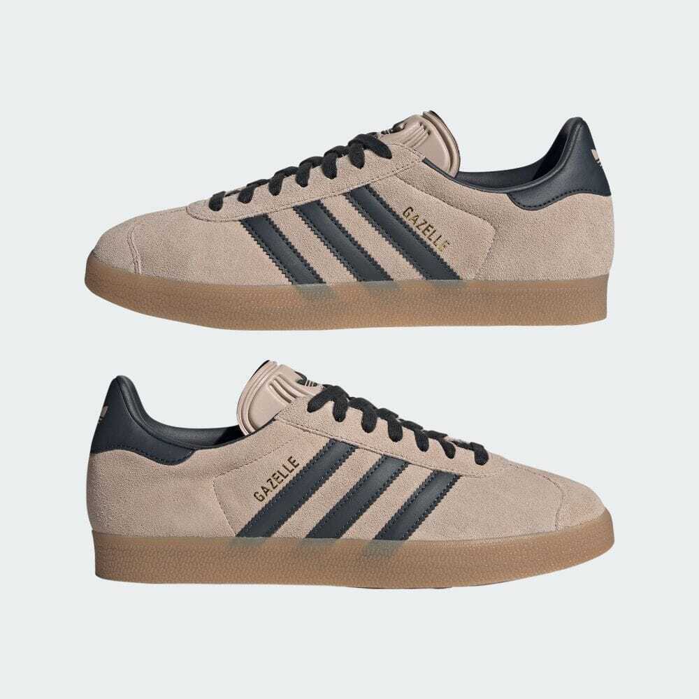 Adidas Gazelle Men's Lifestyle Shoe - Beige Black Active Athlete 88 Adidas Gazelle Men's Lifestyle Shoe - Beige Black Active Athlete 88