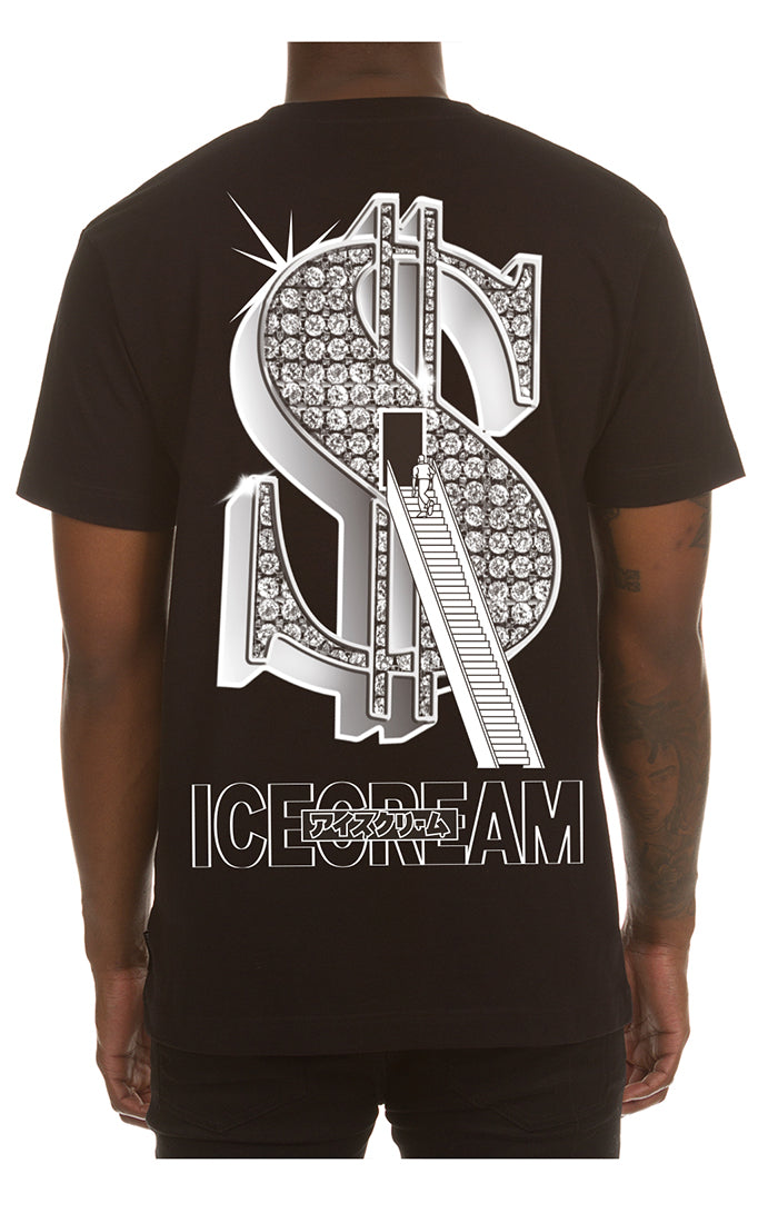 Stairs to Success SS Tee - Black