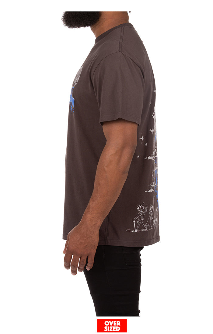 Out Of This World S/S Tee (oversized) - Shale