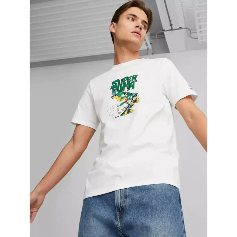 Puma Classics Graphic Men's Tee - White