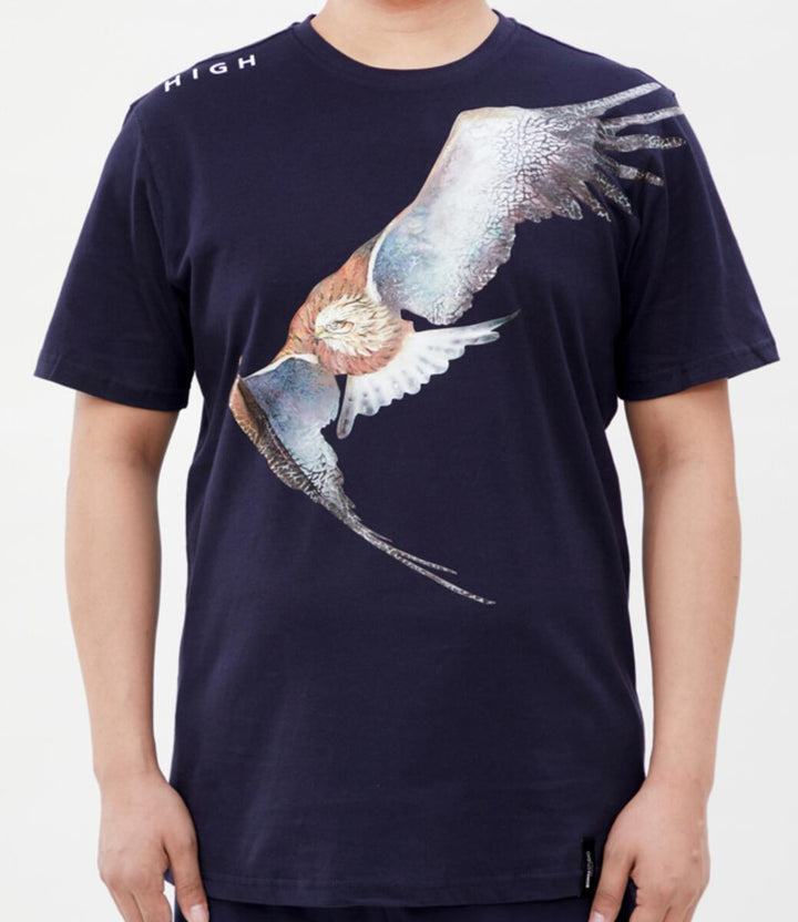 HIGH EAGLE WITH CEMENT WING TEE (NAVY)