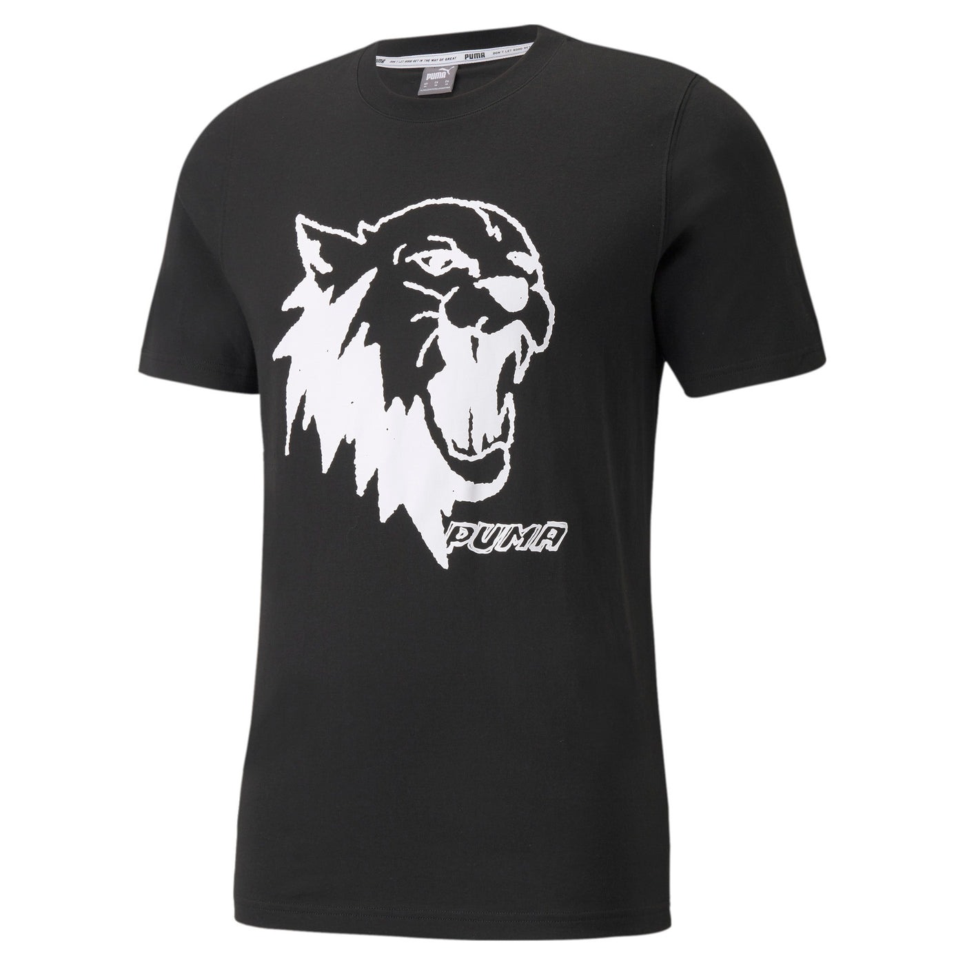Puma Scouted Short Sleeve Men's Basketball Tee (Black)
