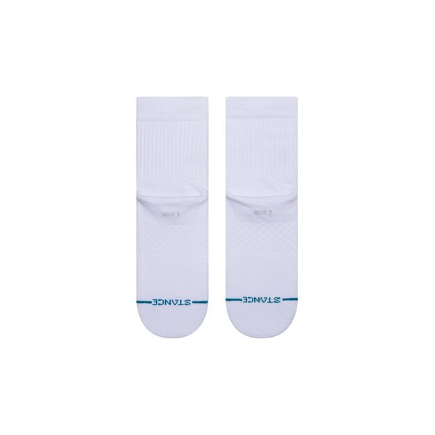 Icon Quarter Mid Cushion White Socks - Stance