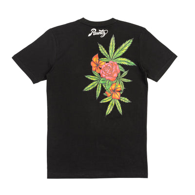 Floral Runtz Tee- Black