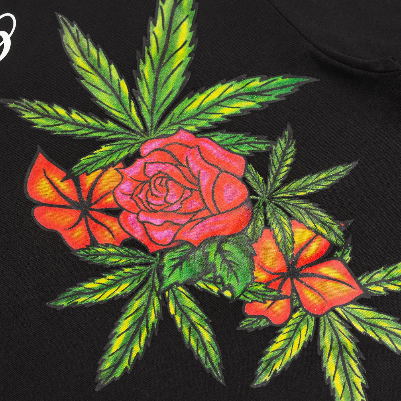 Floral Runtz Tee- Black
