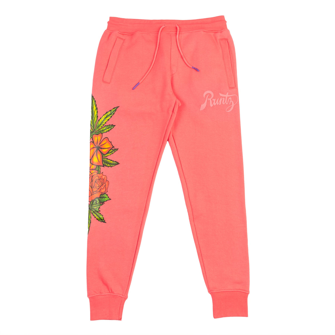 FLORAL RUNTZ JOGGER - ROSE
