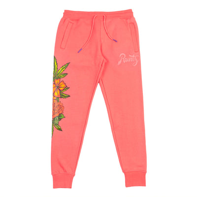 FLORAL RUNTZ JOGGER - ROSE