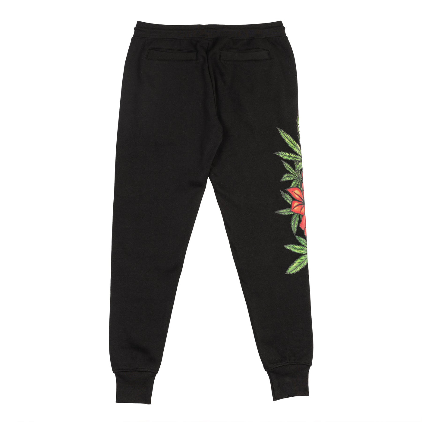 FLORAL RUNTZ JOGGER - BLACK
