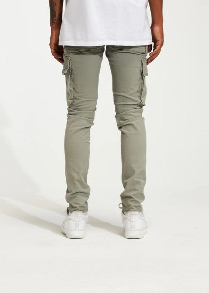 Thena Cargo Denim (Grey Patchwork)