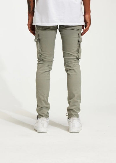 Thena Cargo Denim (Grey Patchwork)