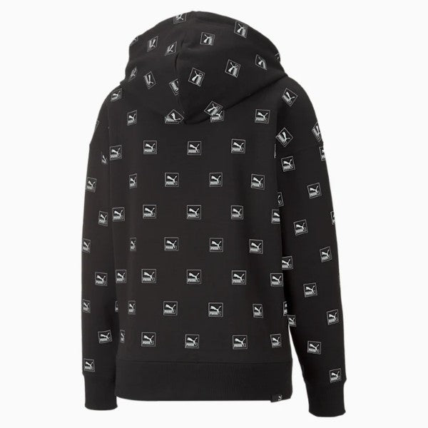 Puma Brand Love Women's Printed Hoodie (Black)