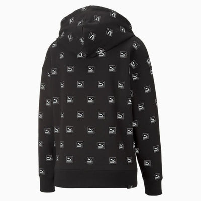 Puma Brand Love Women's Printed Hoodie (Black)
